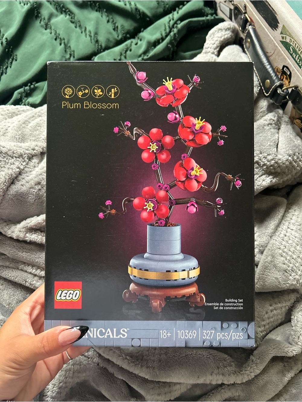 LEGO Plum Blossom Bonsai in Red and Pink